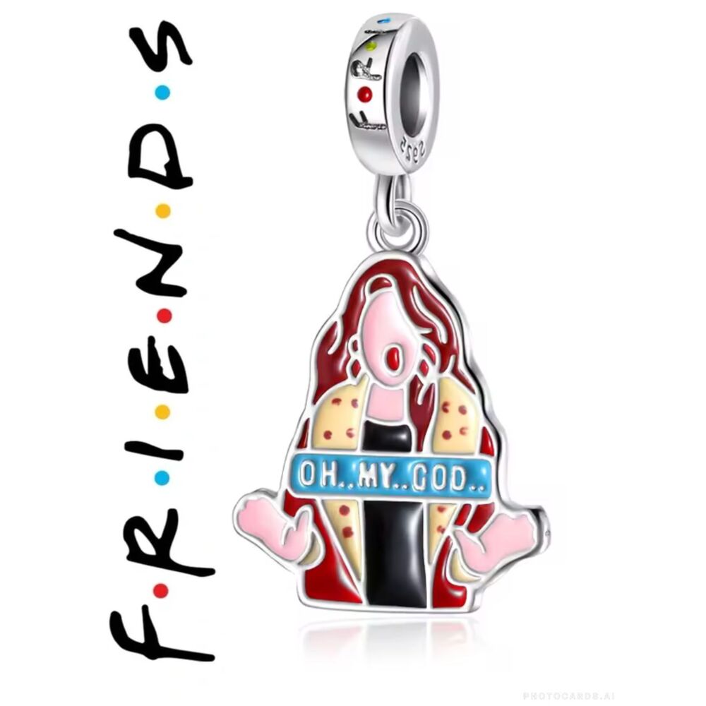 NWOT Friends TV Series Janice "Oh My God!" Pandora FIT Silver Charm